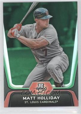 2012 Bowman Platinum - [Base] - Green #97 - Matt Holliday