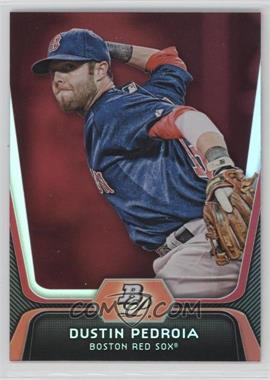 2012 Bowman Platinum - [Base] - Red #19 - Dustin Pedroia