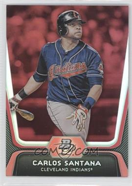 2012 Bowman Platinum - [Base] - Red #41 - Carlos Santana