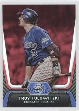 2012 Bowman Platinum - [Base] - Red #51 - Troy Tulowitzki