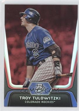 2012 Bowman Platinum - [Base] - Red #51 - Troy Tulowitzki