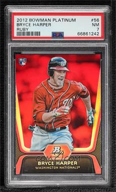 2012 Bowman Platinum - [Base] - Red #56 - Bryce Harper [PSA 7 NM]