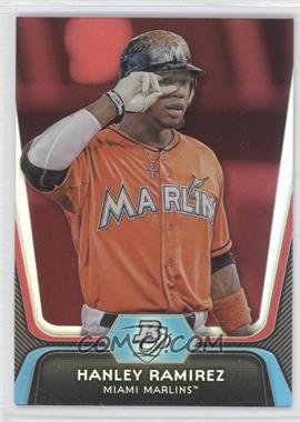 2012 Bowman Platinum - [Base] - Red #89 - Hanley Ramirez