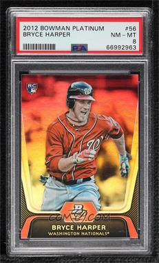 2012 Bowman Platinum - [Base] #56 - Bryce Harper [PSA 8 NM‑MT]