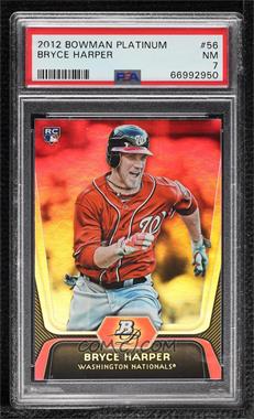 2012 Bowman Platinum - [Base] #56 - Bryce Harper [PSA 7 NM]