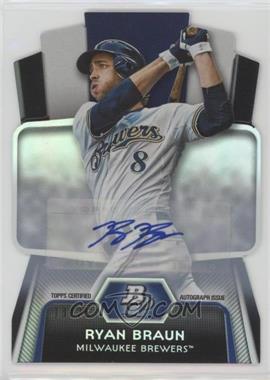 2012 Bowman Platinum - Cutting Edge Stars Die-Cut - Autographs #CES-RB - Ryan Braun /25