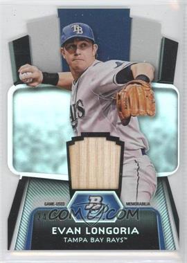 2012 Bowman Platinum - Cutting Edge Stars Die-Cut - Relics #CES-EL - Evan Longoria /50