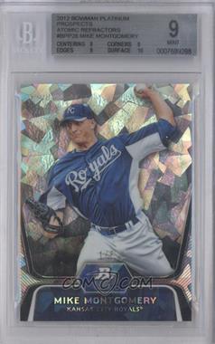 2012 Bowman Platinum - Prospects - Atomic Refractor #BPP28 - Mike Montgomery /5 [BGS 9 MINT]