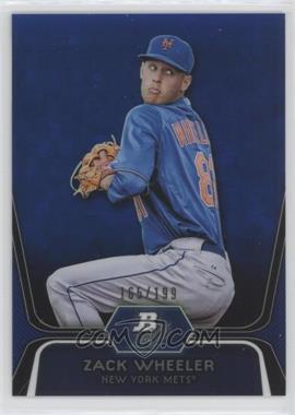 2012 Bowman Platinum - Prospects - Blue Refractor #BPP48 - Zack Wheeler /199