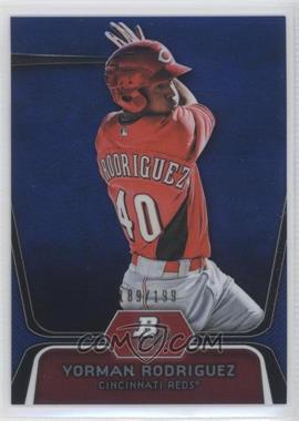 2012 Bowman Platinum - Prospects - Blue Refractor #BPP68 - Yorman Rodriguez /199