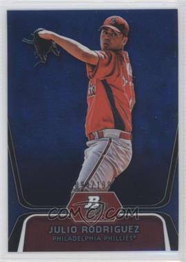 2012 Bowman Platinum - Prospects - Blue Refractor #BPP77 - Julio Rodriguez /199