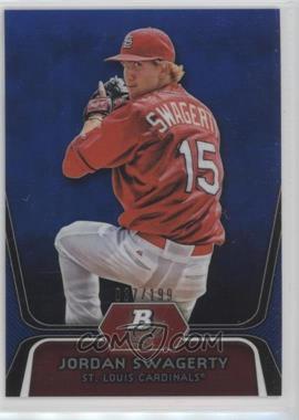 2012 Bowman Platinum - Prospects - Blue Refractor #BPP98 - Jordan Swaggerty /199