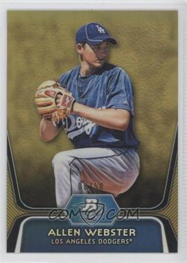 2012 Bowman Platinum - Prospects - Gold Refractor #BPP47 - Allen Webster /50