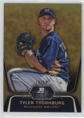 2012 Bowman Platinum - Prospects - Gold Refractor #BPP67 - Tyler Thornburg /50