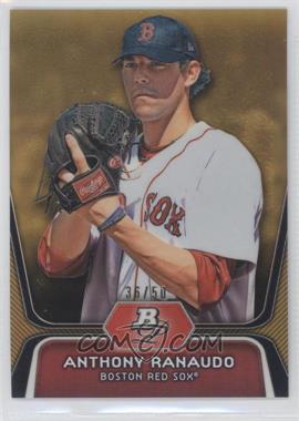 2012 Bowman Platinum - Prospects - Gold Refractor #BPP93 - Anthony Ranaudo /50