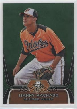 2012 Bowman Platinum - Prospects - Green Refractor #BPP23 - Manny Machado /399