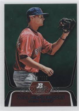 2012 Bowman Platinum - Prospects - Green Refractor #BPP26 - Will Middlebrooks /399