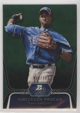 2012 Bowman Platinum - Prospects - Green Refractor #BPP35 - Jurickson Profar /399