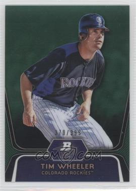 2012 Bowman Platinum - Prospects - Green Refractor #BPP57 - Tim Wheeler /399