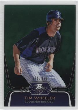 2012 Bowman Platinum - Prospects - Green Refractor #BPP57 - Tim Wheeler /399