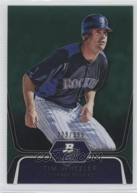 2012 Bowman Platinum - Prospects - Green Refractor #BPP57 - Tim Wheeler /399