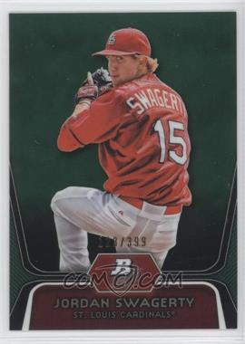 2012 Bowman Platinum - Prospects - Green Refractor #BPP98 - Jordan Swaggerty /399