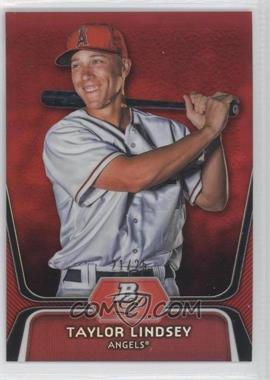 2012 Bowman Platinum - Prospects - Red Refractor #BPP21 - Taylor Lindsey /25