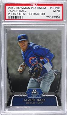 2012 Bowman Platinum - Prospects - Refractor #BPP85 - Javier Baez [PSA 9 MINT]