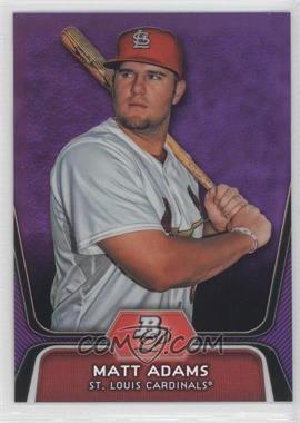 2012 Bowman Platinum - Prospects - Retail Purple Refractor #BPP1 - Matt Adams