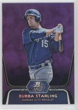 2012 Bowman Platinum - Prospects - Retail Purple Refractor #BPP100 - Bubba Starling