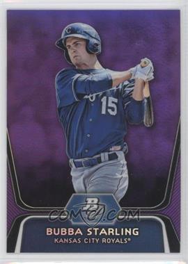 2012 Bowman Platinum - Prospects - Retail Purple Refractor #BPP100 - Bubba Starling