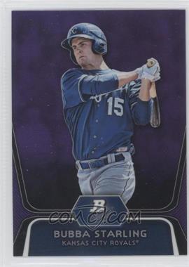 2012 Bowman Platinum - Prospects - Retail Purple Refractor #BPP100 - Bubba Starling