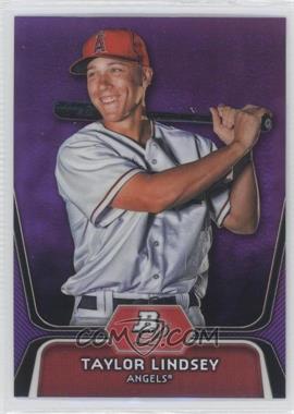 2012 Bowman Platinum - Prospects - Retail Purple Refractor #BPP21 - Taylor Lindsey