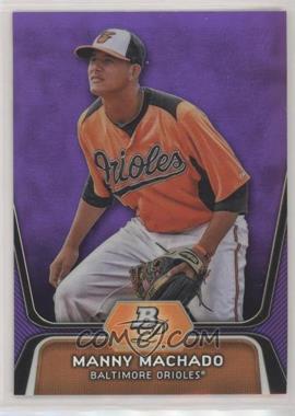 2012 Bowman Platinum - Prospects - Retail Purple Refractor #BPP23 - Manny Machado