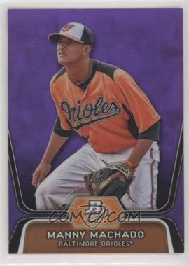 2012 Bowman Platinum - Prospects - Retail Purple Refractor #BPP23 - Manny Machado