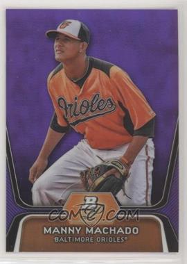 2012 Bowman Platinum - Prospects - Retail Purple Refractor #BPP23 - Manny Machado