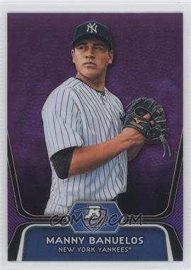 2012 Bowman Platinum - Prospects - Retail Purple Refractor #BPP3 - Manny Banuelos