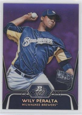 2012 Bowman Platinum - Prospects - Retail Purple Refractor #BPP33 - Wily Peralta