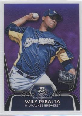 2012 Bowman Platinum - Prospects - Retail Purple Refractor #BPP33 - Wily Peralta