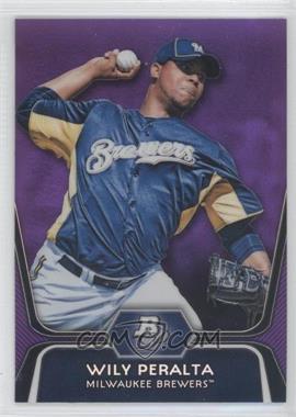 2012 Bowman Platinum - Prospects - Retail Purple Refractor #BPP33 - Wily Peralta