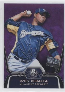 2012 Bowman Platinum - Prospects - Retail Purple Refractor #BPP33 - Wily Peralta