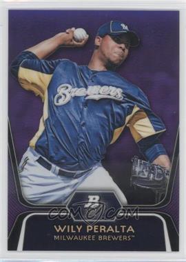 2012 Bowman Platinum - Prospects - Retail Purple Refractor #BPP33 - Wily Peralta