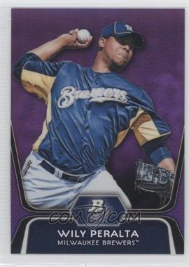 2012 Bowman Platinum - Prospects - Retail Purple Refractor #BPP33 - Wily Peralta