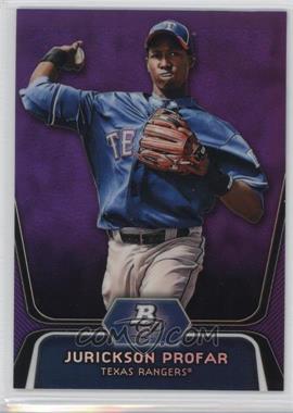 2012 Bowman Platinum - Prospects - Retail Purple Refractor #BPP35 - Jurickson Profar