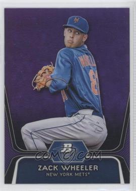 2012 Bowman Platinum - Prospects - Retail Purple Refractor #BPP48 - Zack Wheeler