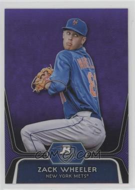 2012 Bowman Platinum - Prospects - Retail Purple Refractor #BPP48 - Zack Wheeler