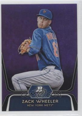 2012 Bowman Platinum - Prospects - Retail Purple Refractor #BPP48 - Zack Wheeler