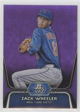 2012 Bowman Platinum - Prospects - Retail Purple Refractor #BPP48 - Zack Wheeler