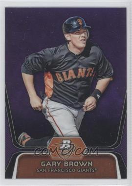 2012 Bowman Platinum - Prospects - Retail Purple Refractor #BPP6 - Gary Brown