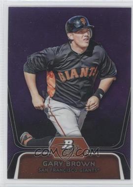 2012 Bowman Platinum - Prospects - Retail Purple Refractor #BPP6 - Gary Brown